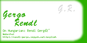 gergo rendl business card